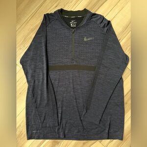 Nike Golf Dri-FIT Navy Half-Zip Top